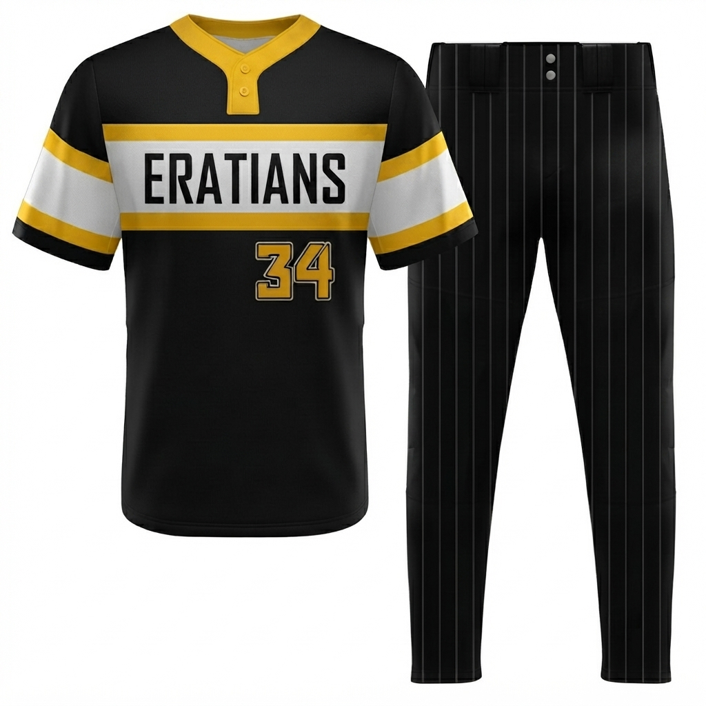 Gemini_Generated_Image_782wmd782wmd782w-ezremove Custom Black & Gold Baseball Uniform Set – Sublimated Jersey & Pants - Image 1