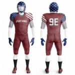 Custom American Football Uniform – USA Patriotic Red, White & Blue Performance Set