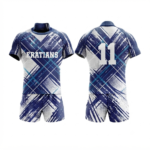 Custom Sublimated Rugby Uniform – Blue & White Performance Jersey Set